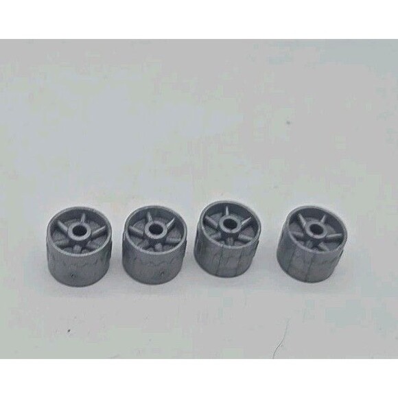 K'NEX Hub 18mm Grey 0.7" Gray Silver Lot Of 4 Replacement Parts Replace Pieces - Picture 3 of 6